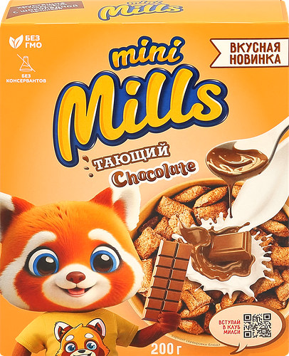 Подушечки Mini Mills с шоколадной начинкой 200 г