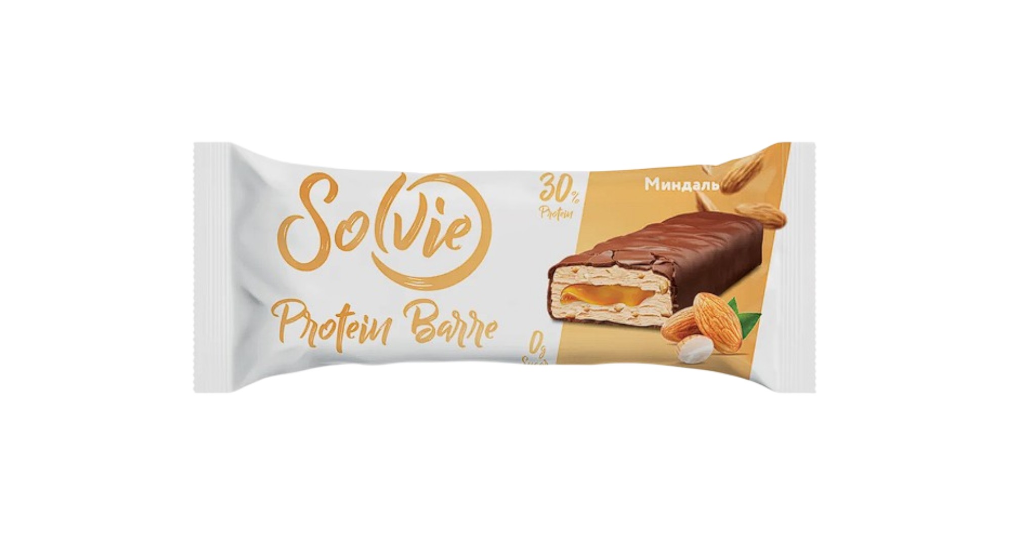 

Батончик протеиновый Solvie Protein Barre глазированный Миндаль 50 г