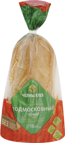 

Батон Челны-Хлеб Подмосковный новый в нарезке 370 г