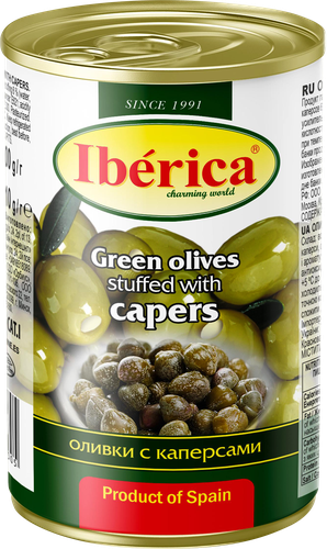 

Оливки IBERICA с каперсами, 300г