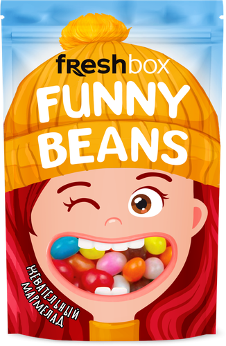 

Драже Fresh Box Funny Beans Мармеладное фруктовое ассорти 33 г