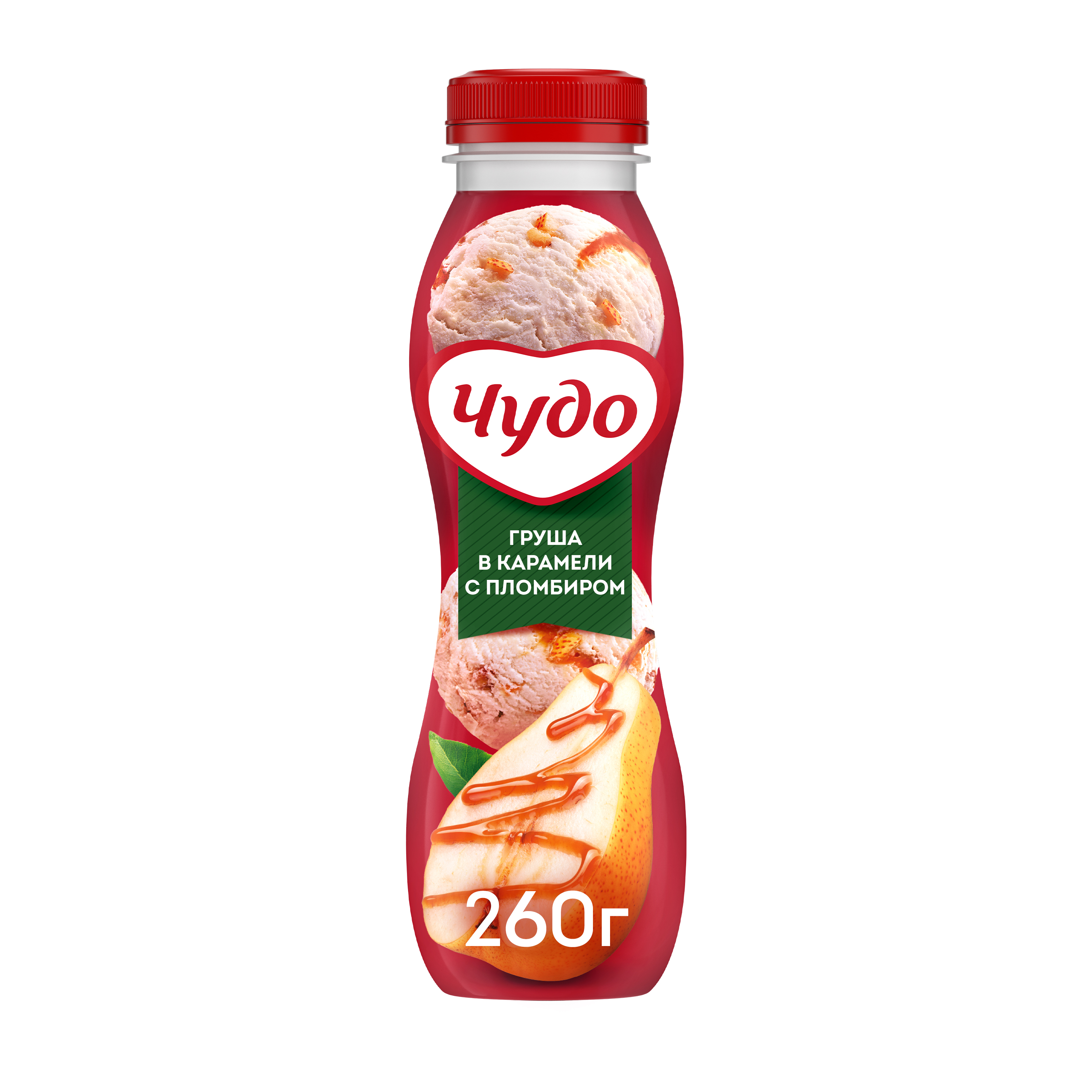 

Йогурт питьевой Чудо Груша в карамели с пломбиром 260 г
