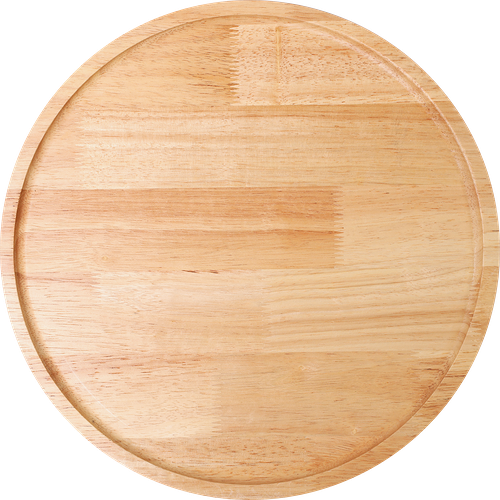 Тарелка Homeclub Wood каучуковое дерево 33 см