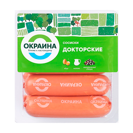 

Сосиски Окраина Докторские 350 г