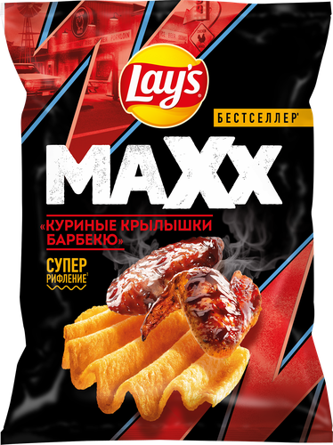 

Чипсы картофельные Lay's Maxx Куриные крылышки барбекю 100 г