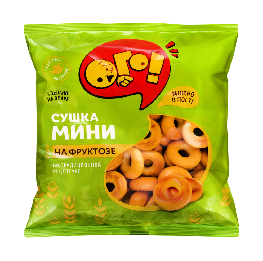 

Сушка Ого! мини на фруктозе 175 г
