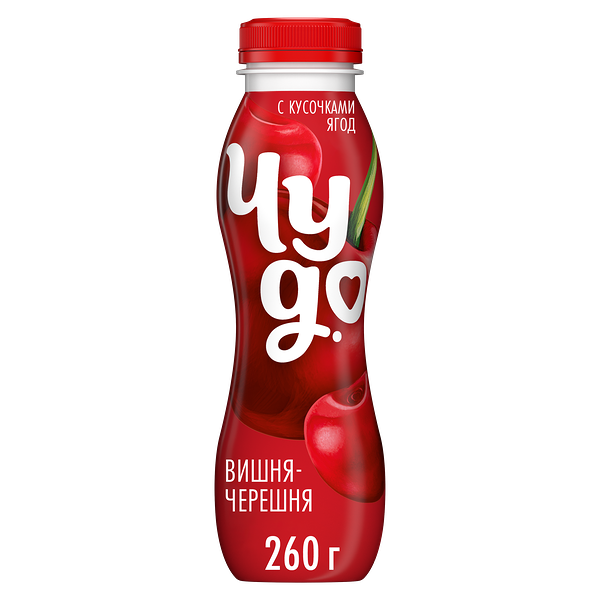 Йогурт питьевой Чудо Вишня-черешня 1.9% 260 г
