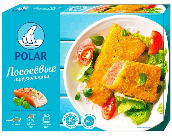 Треугольники лосоcевые Polar в панировке замороженные 300 г