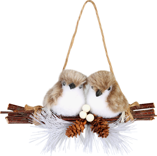 

Украшение новогоднее Homeclub Лесные птички 12 см.,1 шт в ассортименте