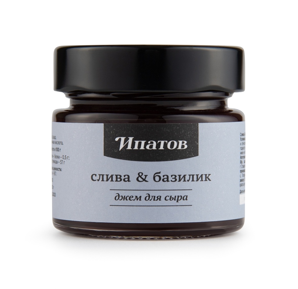 

Джем для сыра Ипатов Слива & базилик 125 г