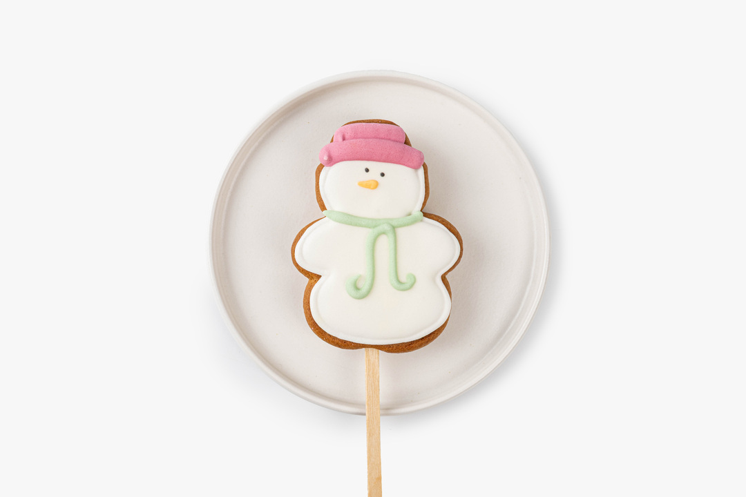 

Пряник имбирный Праздничная коллекция на палочке 45 г 1 шт. дизайн в ассортименте