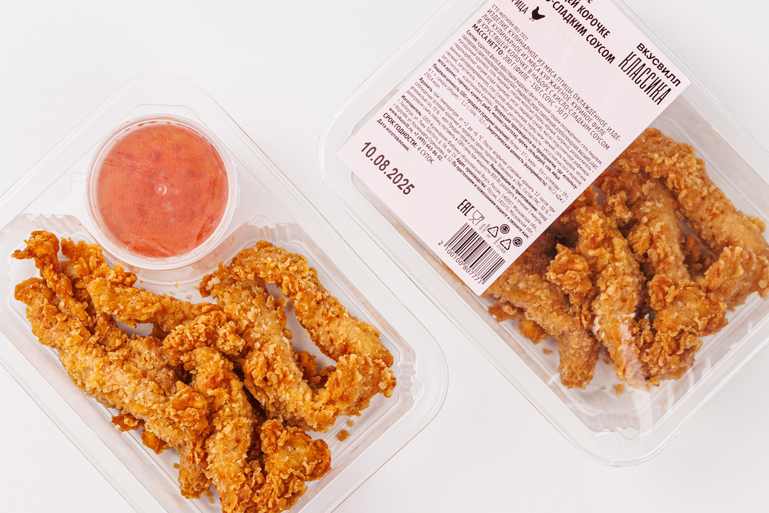 

Куриное филе Вкусвилл в хрустящей корочке с кисло-сладким соусом 200 г