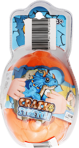 Фигурка-сюрприз Crazy Dino Crack&Stretch Динозавр в яйце 1 шт. в ассортименте