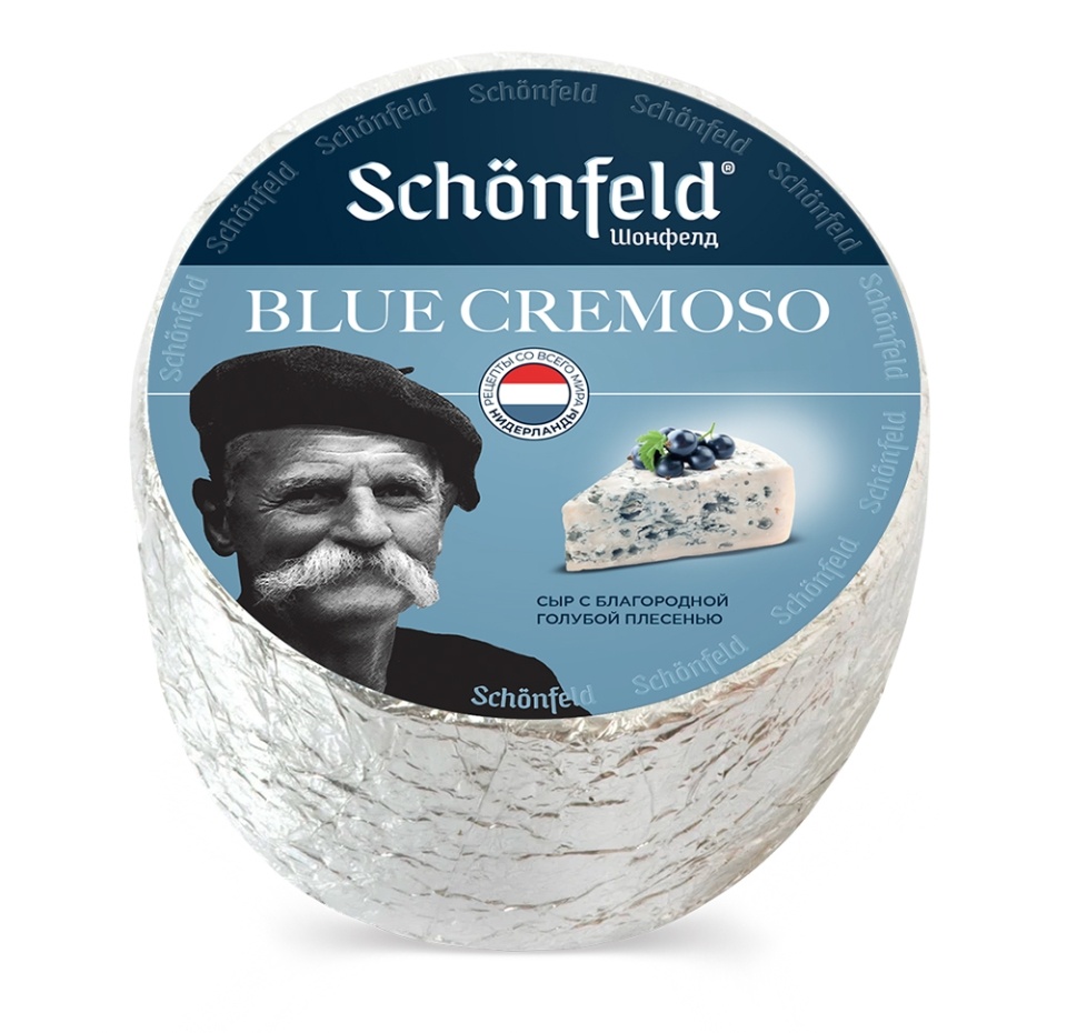 

Сыр Schonfeld с благородной голубой плесенью Blue Cremoso 50% БЗМЖ весовой