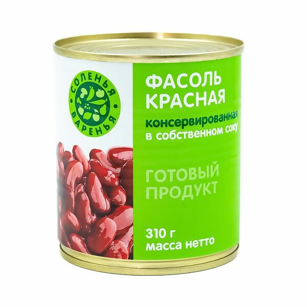 Фасоль красная натуральная, C&B, 310 г