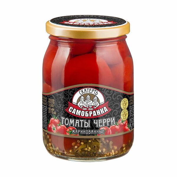 Томаты черри маринованные, 370 мл
