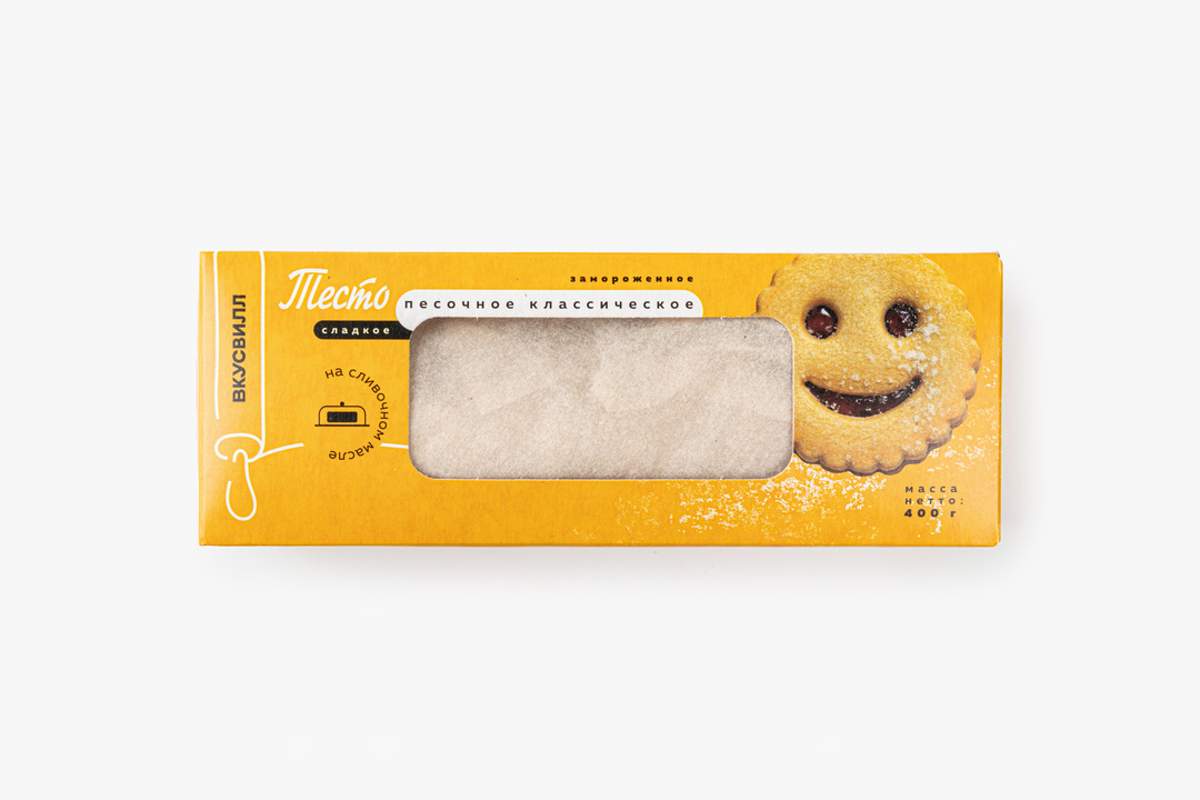 

Тесто ВкусВилл песочное замороженное 400 г