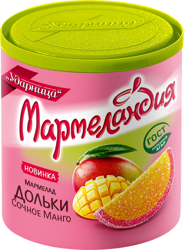 

Мармелад Мармеландия Сочное манго дольки 250 г