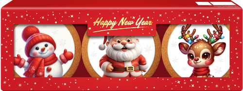 

Набор косметический Beauty Desserts Happy New Year Имбирные печеньки 100 г х 3 шт.