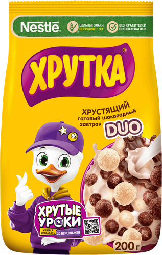

Готовый завтрак Хрутка Duo шарики 200 г