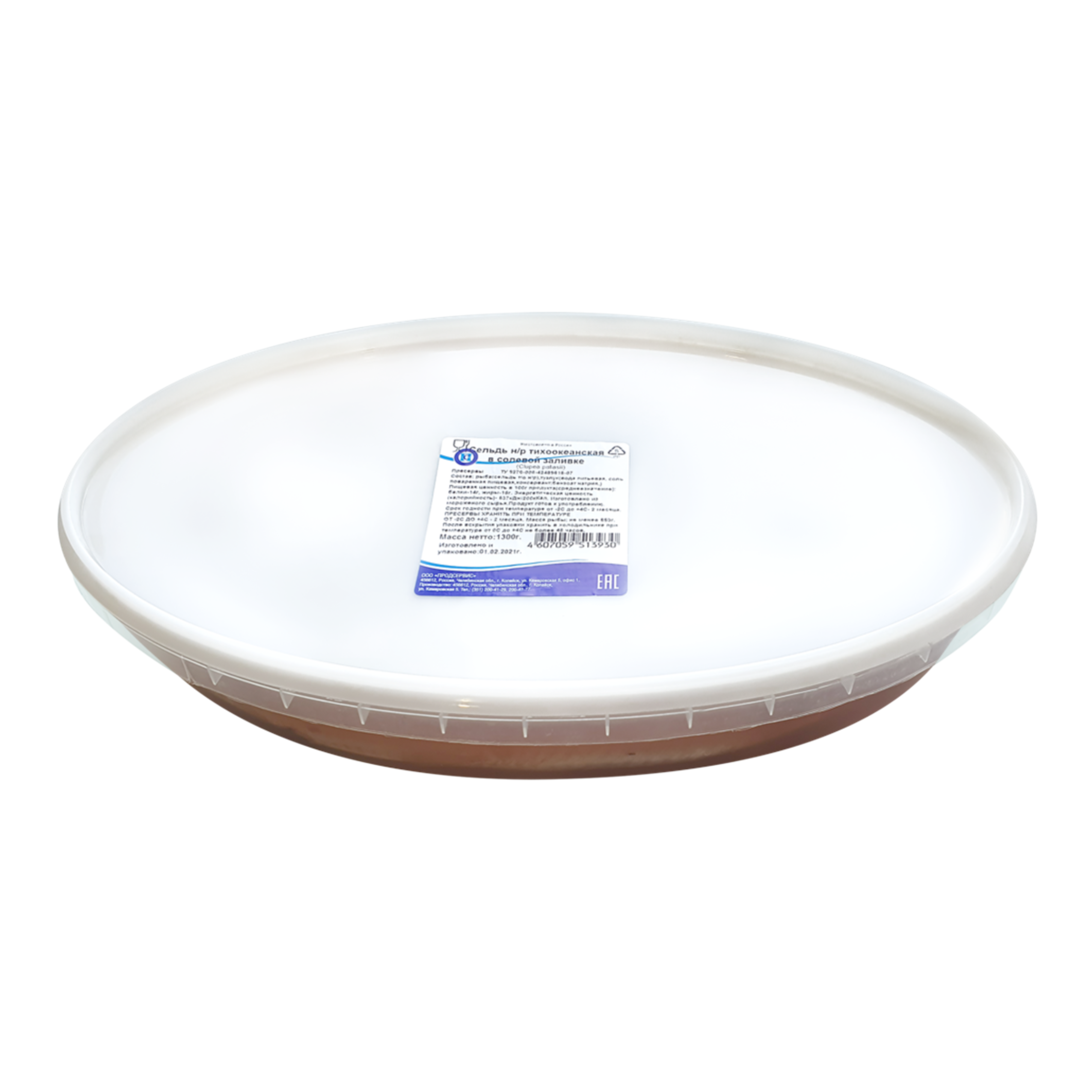 

Пресервы сельдь Продсервис в соленой заливке 1.3 кг