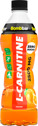 

Напиток безалкогольный слабогазированный BombBar L-Carnitine Апельсин 0.5 л