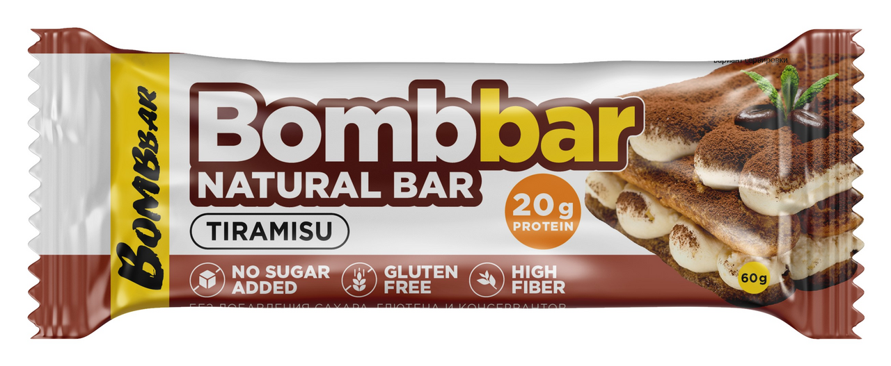 

Протеиновый батончик BombBar Тирамису 60 г