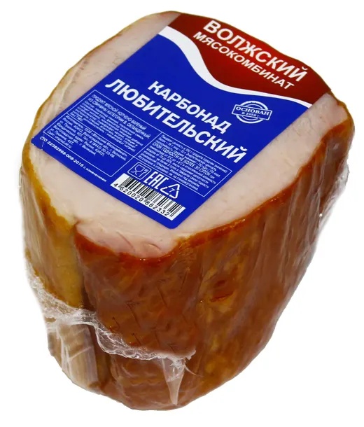 

Карбонад Волжский мясокомбинат Любительский копчено-вареный вес