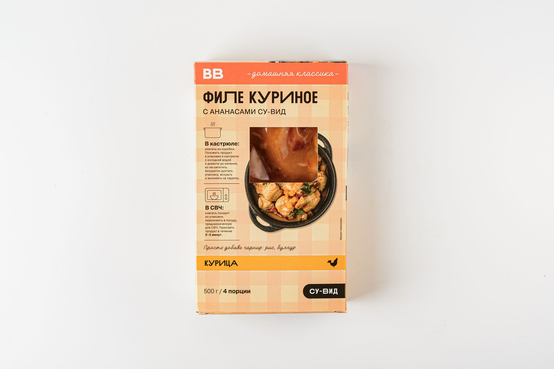 

Филе куриное ВкусВилл с ананасами су-вид 500 г