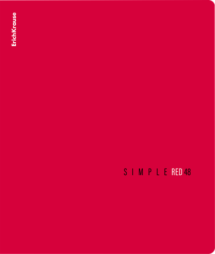 

Тетрадь ErichKrause общая ученическая Simple Color, черный, 48 листов, клетка