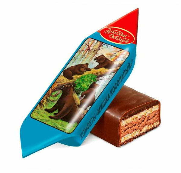 Конфеты шоколадные Мишка Косолапый Красный Октябрь вес