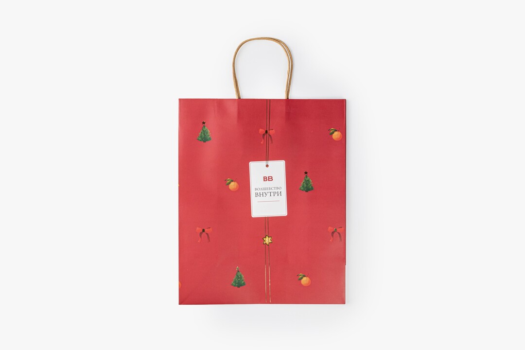 

Пакет бумажный Подарочный 26x32x12 см