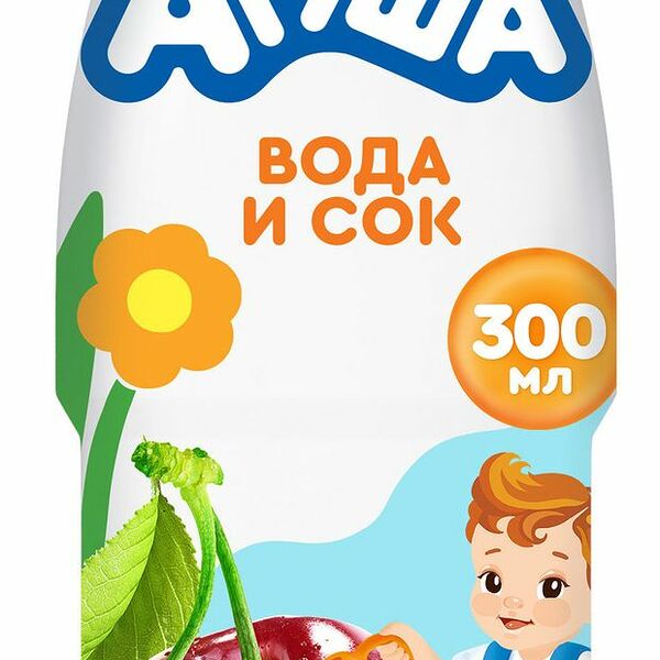 Напиток сокосодержащий Агуша яблоко-вишня с 12 месяцев 300 мл