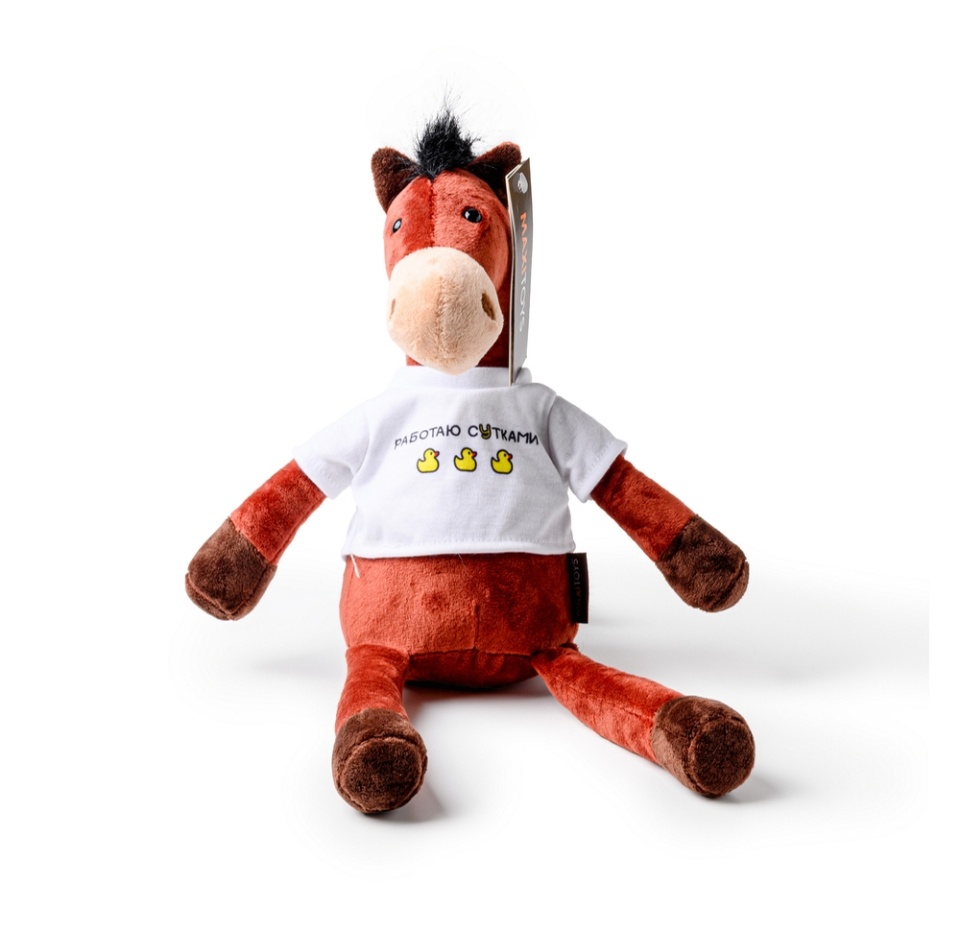 

Игрушка мягкая MaxiToys Конь Рокки 25 см