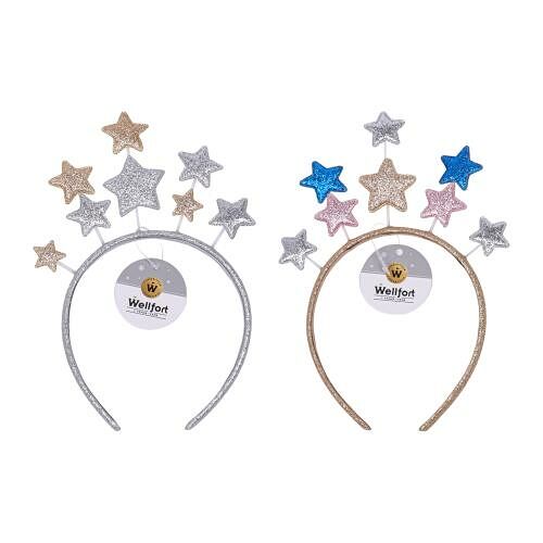 Новогодний ободок Wellfort звёздочки 4110603F, 1 шт., цвет в ассортименте
