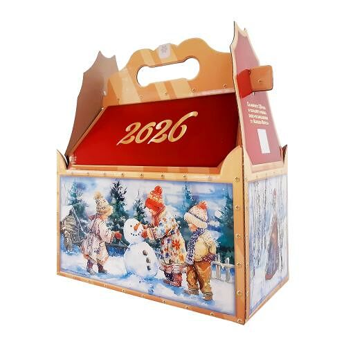 Новогодний подарок Кондитер Кубани Сундук с кондитерскими изделиями 700 г