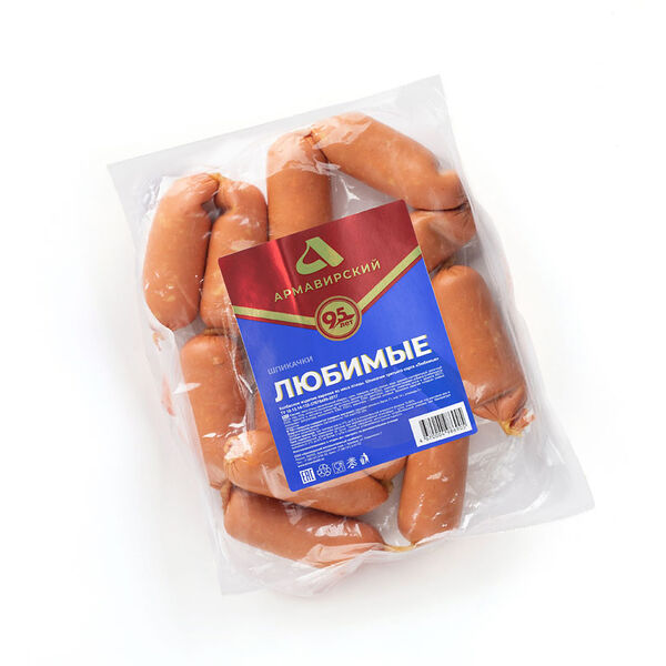 Шпикачки Армавирский МК Любимые со шпиком, вес