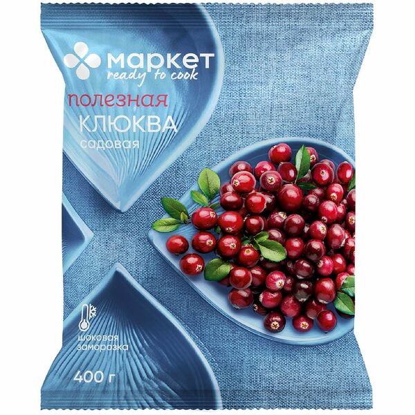 Брусника быстрозамороженная Маркет Перекрёсток, 400 г