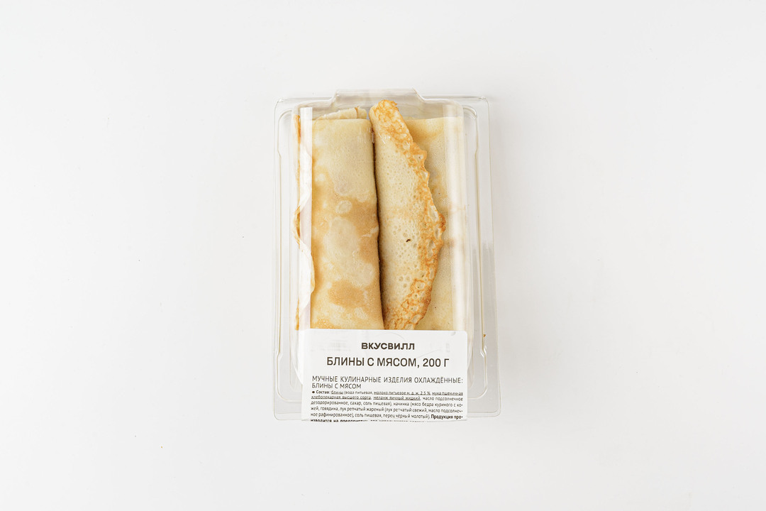 

Блины ВкусВилл с мясом 200 г