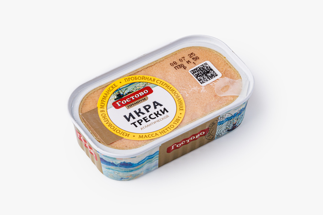 

Икра трески Гостово стерилизованная атлантическая 120 г
