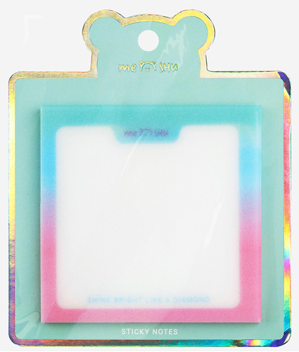 

Блок для записей Meshu Shine Bright самоклеящийся прозрачный с дизайном 50 листов 76x76 мм