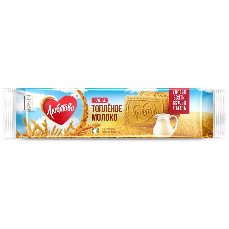 

Печенье сахарное Любятово Топленое молоко 91 г