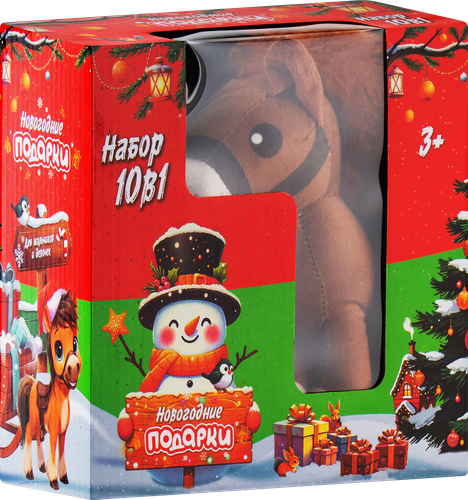 

Набор игровой Лента Новогодние подарки 10 в 1 арт. 42630