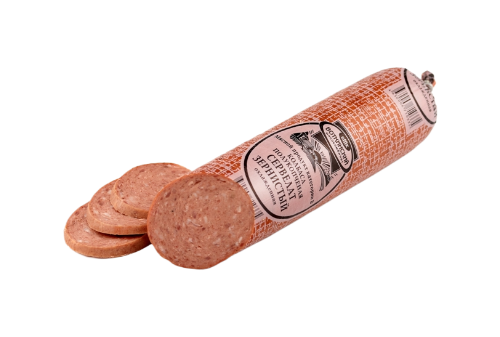 

Колбаса Воткинский мясокомбинат Сервелат Зернистый копчено-вареная вес