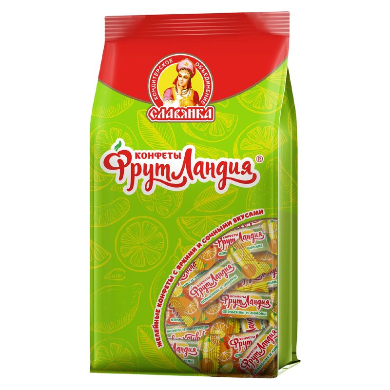 

Конфеты Славянка Фрутландия Апельсин, лимон 194 г