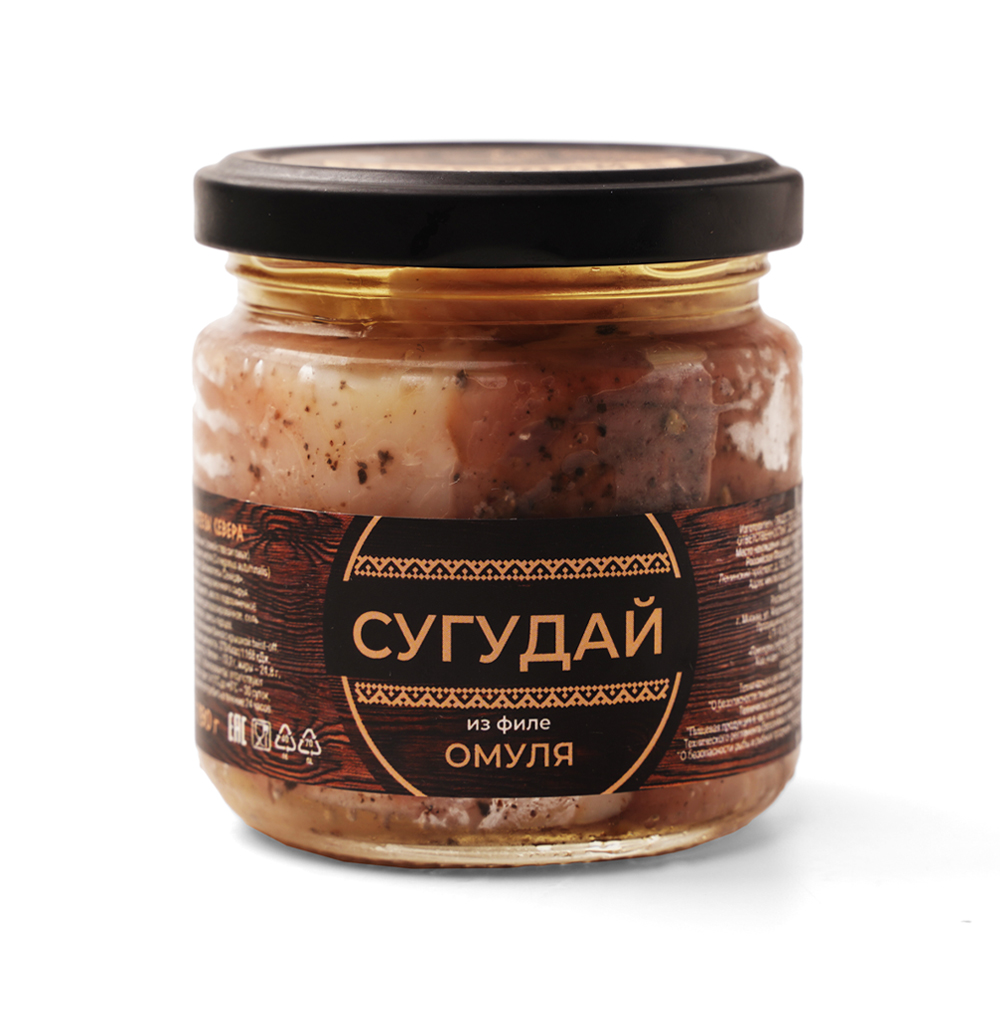 

Сугудай из омуля Деликатесы Севера в масле 190 г