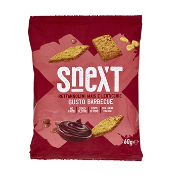 

Снеки Snext из кукурузы и чечевицы без глютена Барбекю 60 г