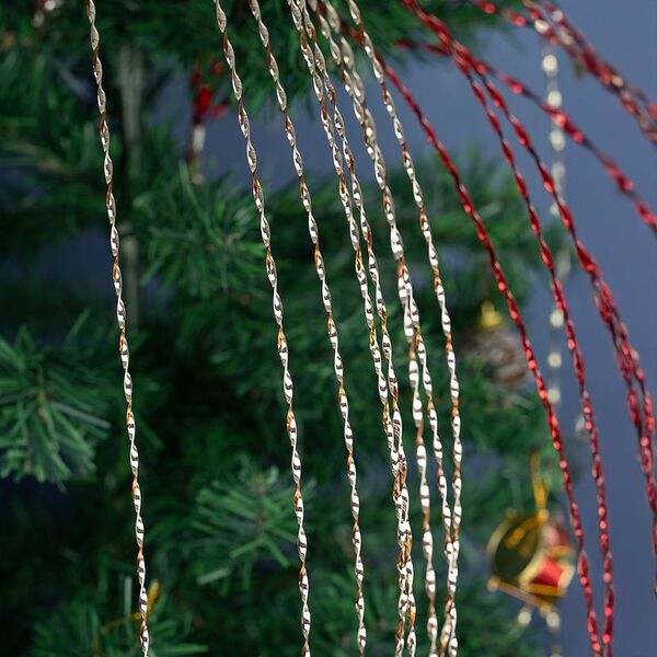 Ёлочная декорация на клипсе, Снежное кружево, 80 см