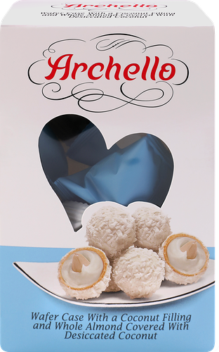Конфеты Archello с цельным миндалем, в кокосовой обсыпке 80 г
