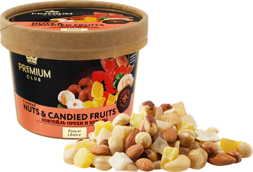 

Коктейль фруктово-ореховый Premium Club орехи и цукаты 150 г